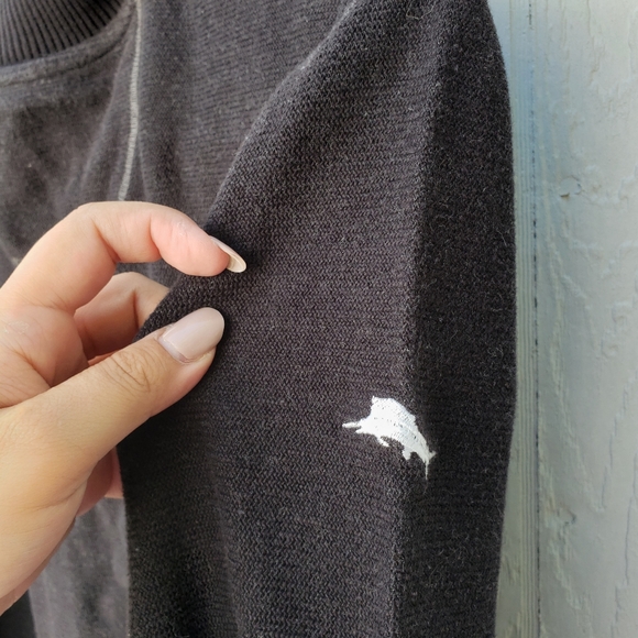 Tommy Bahama Mens Pull Over 3/4th Button Sweater - Picture 6 of 6